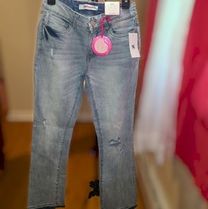 DOLLHOUSE high waisted flare jeans for women